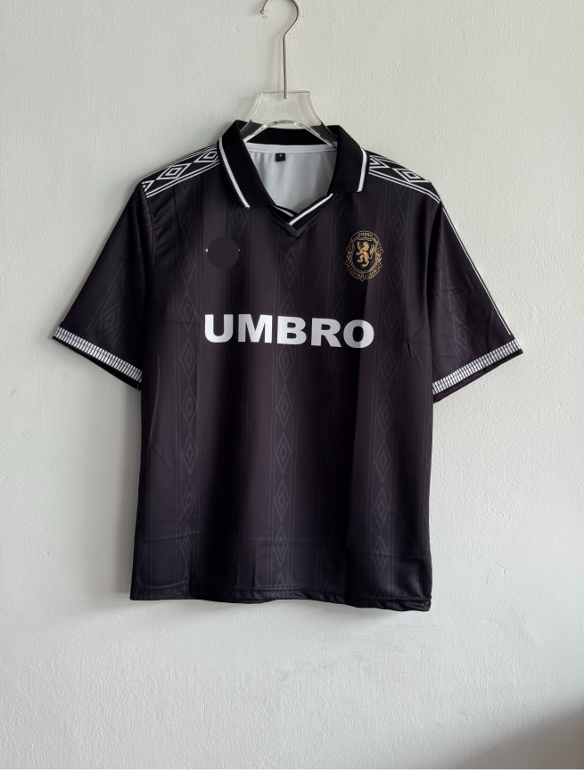 MANCHESTER UNITED 1997 BLACK KIT FIVESLEEVE POLO
