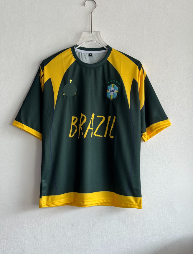 BRAZIL NEYMER GREEN SPECIAL EDITION KIT NEYMER FIVESLEEVE EMBROIDERY