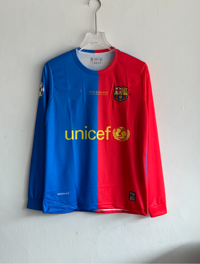 BARCELONA 2008-09 HOME KIT MESSI FULLSLEEVE EMBROIDERY