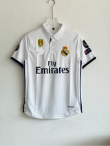 REAL MADRID 2016-17 HOME KIT RONALDO POLO EMBROIDERY PREMIUM
