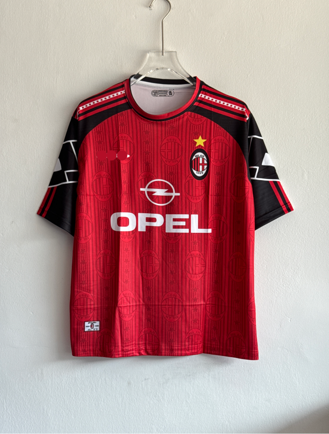 ACMILAN 1997-98 HOME KIT MALDINI FIVESLEEVE