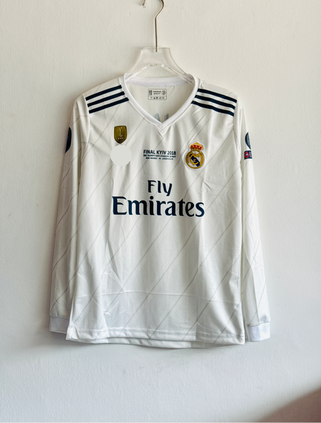 REAL MADRID 2017-18 HOME KIT RONALDO FULLSLEEVE EMBROIDERY