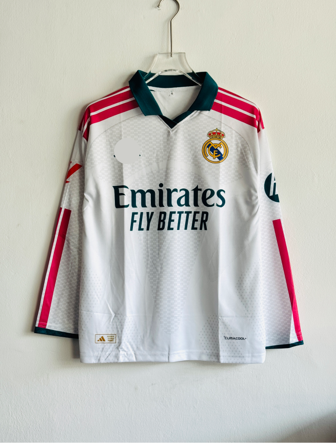 REAL MADRID 26-27 HOME KIT MBAPPE OVERSIZED FULLSLEEVE POLO