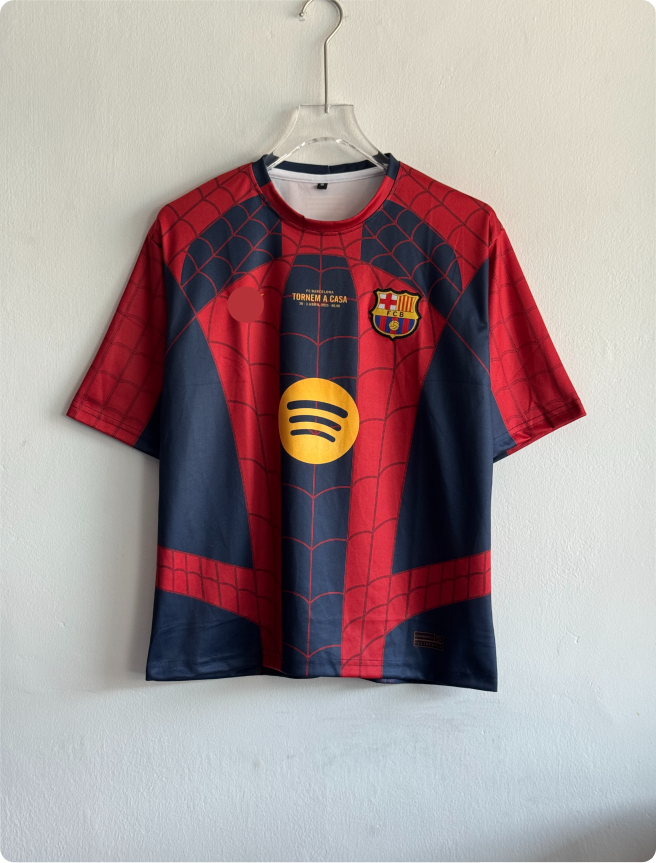 BARCELONA X SPIDERMAN SPECIAL EDITION KIT FIVESLEEVE EMBROIDERY