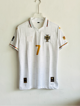 PORTUGAL 25-26 WHITE KIT RONALDO POLO EMBROIDERY PREMIUM