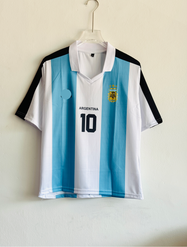 ARGENTINA 1994 SPECIAL FAN MADE KIT FIVESLEEVE POLO