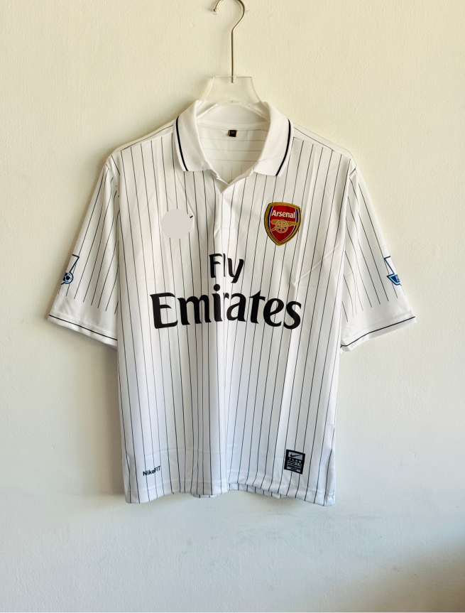 ARSANEL 2009-10 AWAY KIT FABREGAS FIVESLEEVE POLO EMBROIDERY PREMIUM