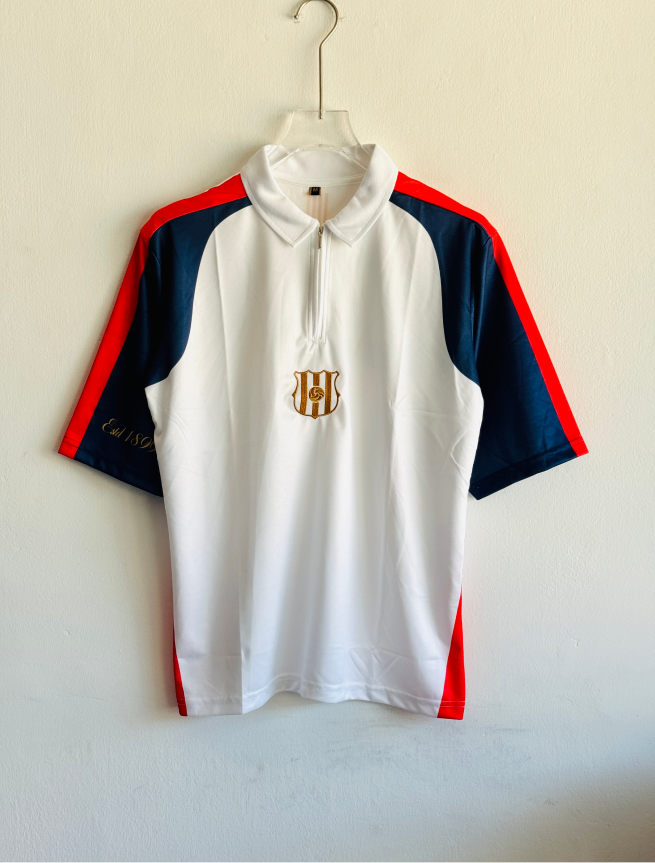 BARCELONA VINTAGE KIT FIVESLEEVE POLO EMBROIDERY WITH ZIP PREMIUM