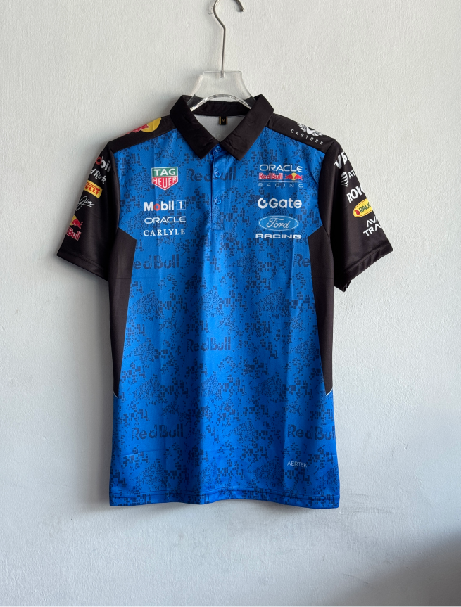 F1 RED BULL CASTORE NAVY BLUE POLO PREMIUM