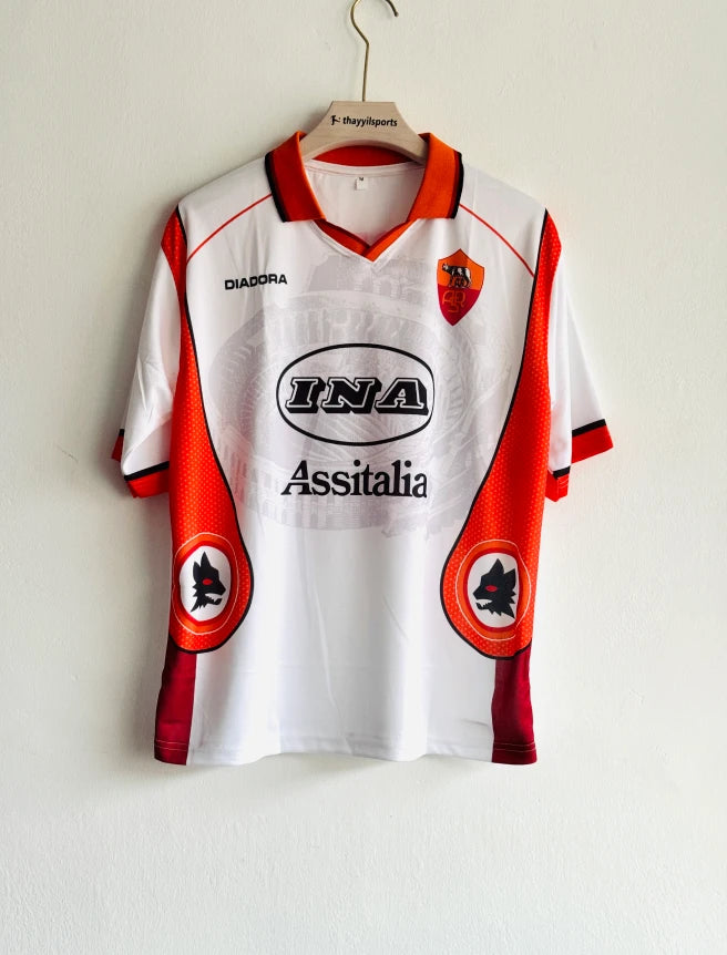ROMA 1997-98 AWAY KIT TOTTI FIVESLEEVE POLO