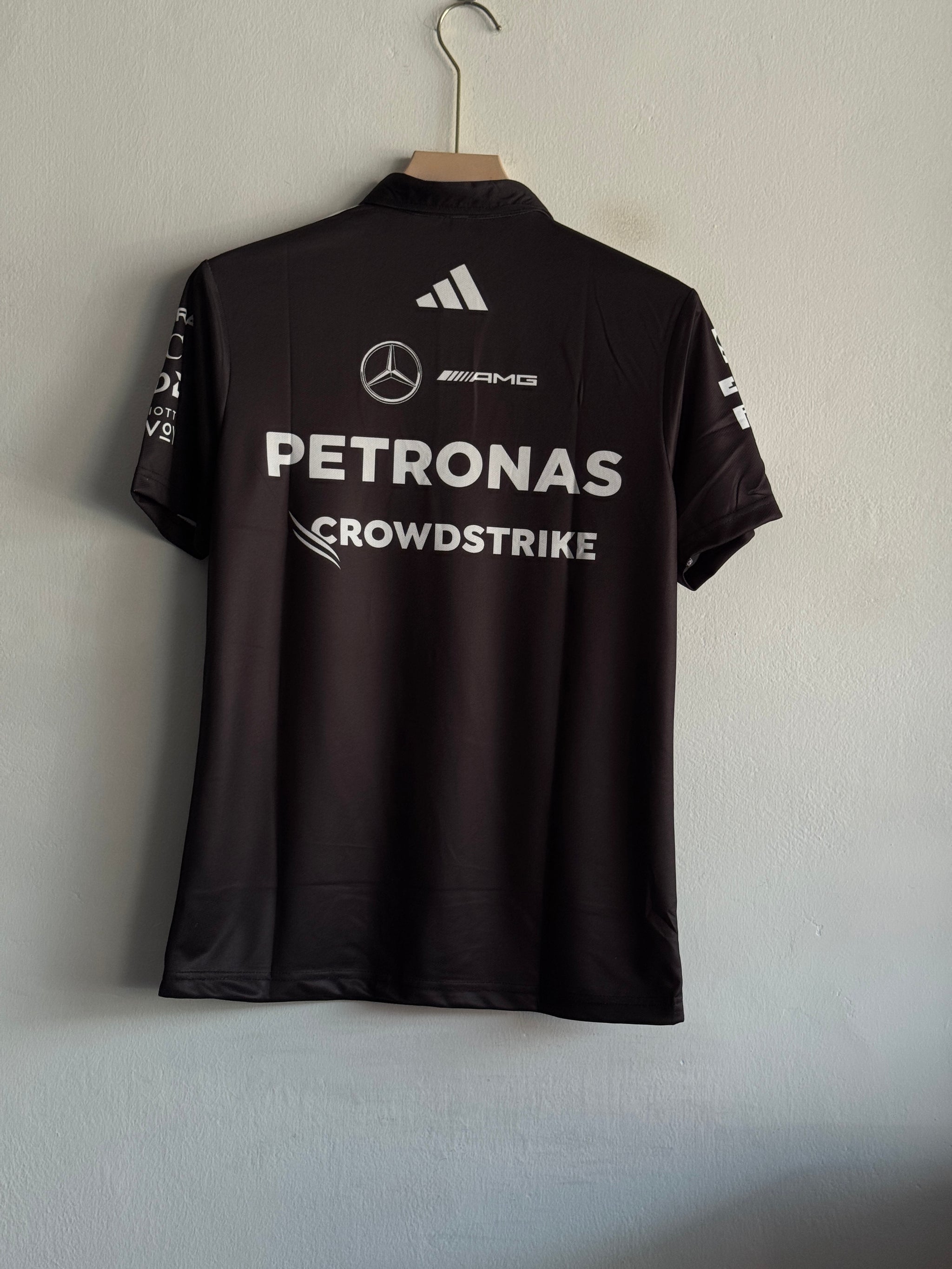 F1 MERCEDES PETRONAS BLACK POLO PREMIUM
