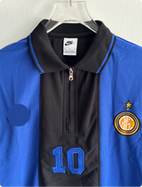 TSHIRT INTERMILAN 10 POLO EMBROIDERY WITH ZIP PREMIUM