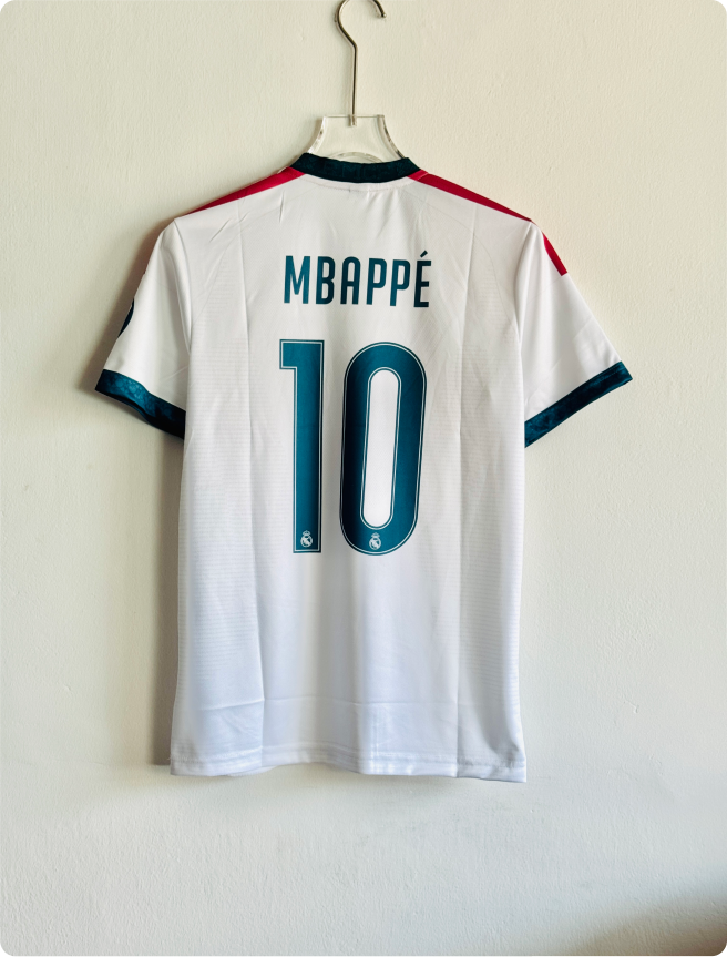 REAL MADRID 26-27 HOME KIT MBAPPE EMBROIDERT PREMIUM