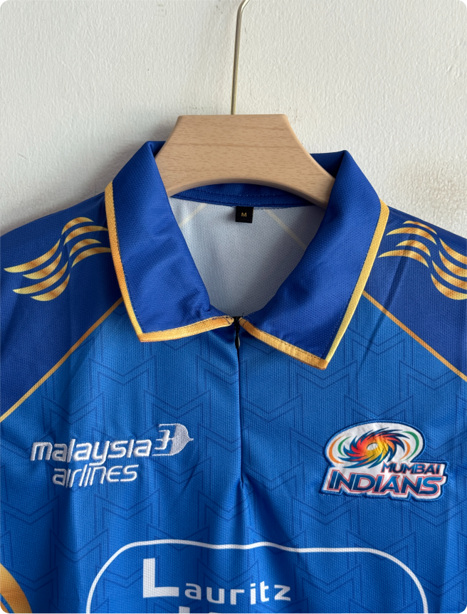 MUMBAI INDIANS 2026 KIT ROHIT POLO EMBROIDERY PREMIUM