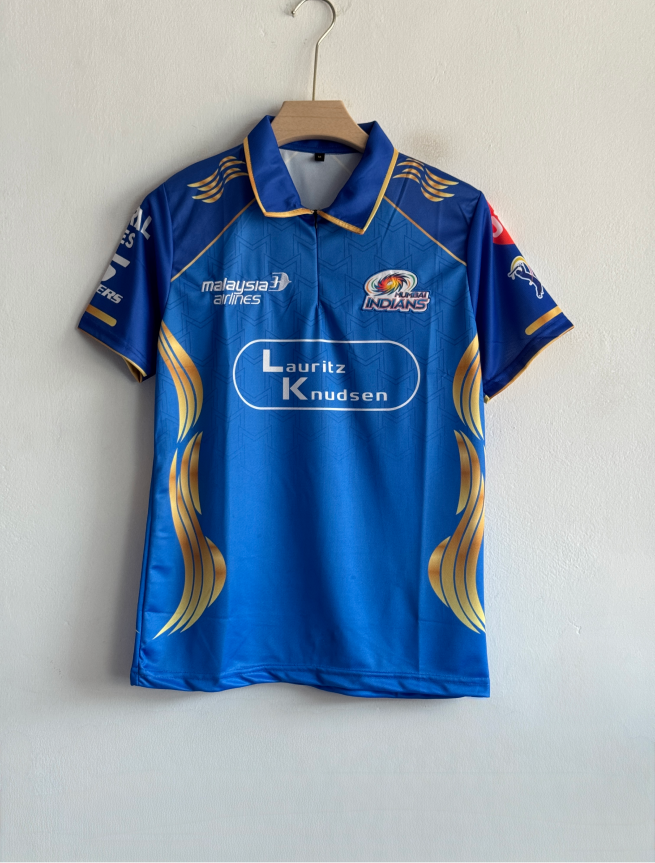 MUMBAI INDIANS 2026 KIT ROHIT POLO EMBROIDERY PREMIUM