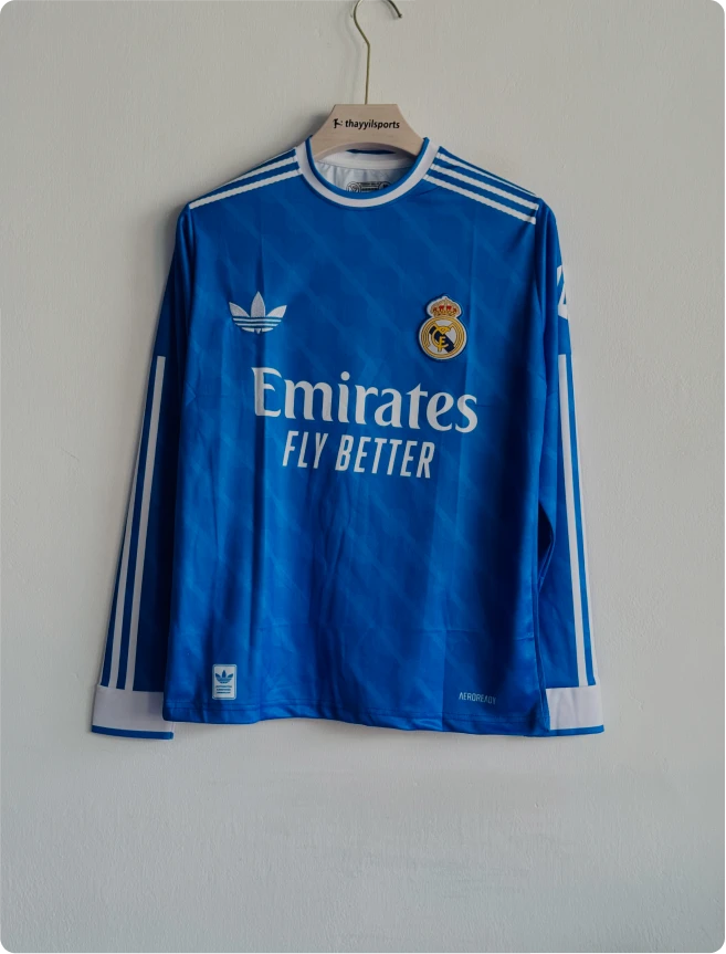 REAL MADRID 25-26 THIRD KIT BELINGHAM FULLSLEEVE EMBROIDERY