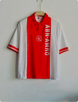 AJAX 1993 HOME KIT CRUYFF FIVESLEEVE POLO EMBROIDERY PREMIUM